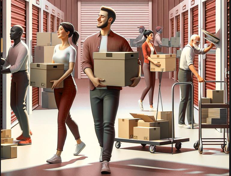 Storage in a unit