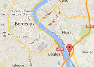 Access map to Annexx Floirac