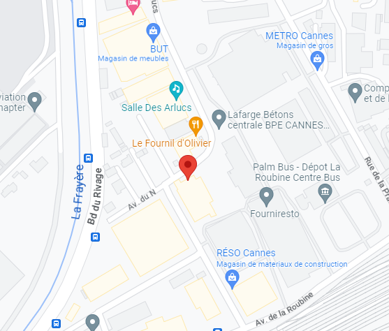 Access map to Annexx Cannes