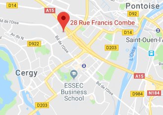 Access map to Annexx Cergy