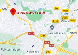 Access map to Annexx Igny