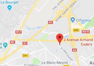 Access map to Annexx Le Blanc-Mesnil