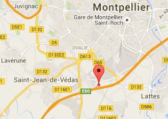 Access map to Annexx Montpellier