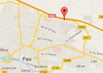 Access map to Annexx Pau