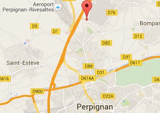 Access map to Annexx Perpignan