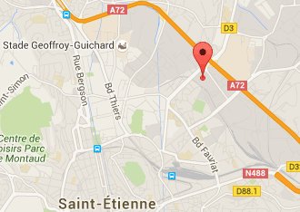 Access map to Annexx Saint Etienne