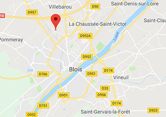 Access map to Stockez vous-mêmes Blois