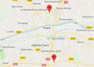 Access map to Stockez vous-mêmes Tours